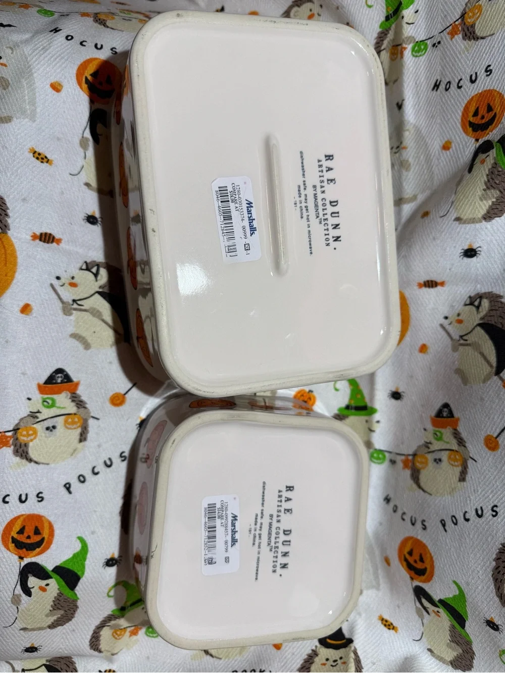 Rae Dunn TREATS & SPOOKY halloween food storage